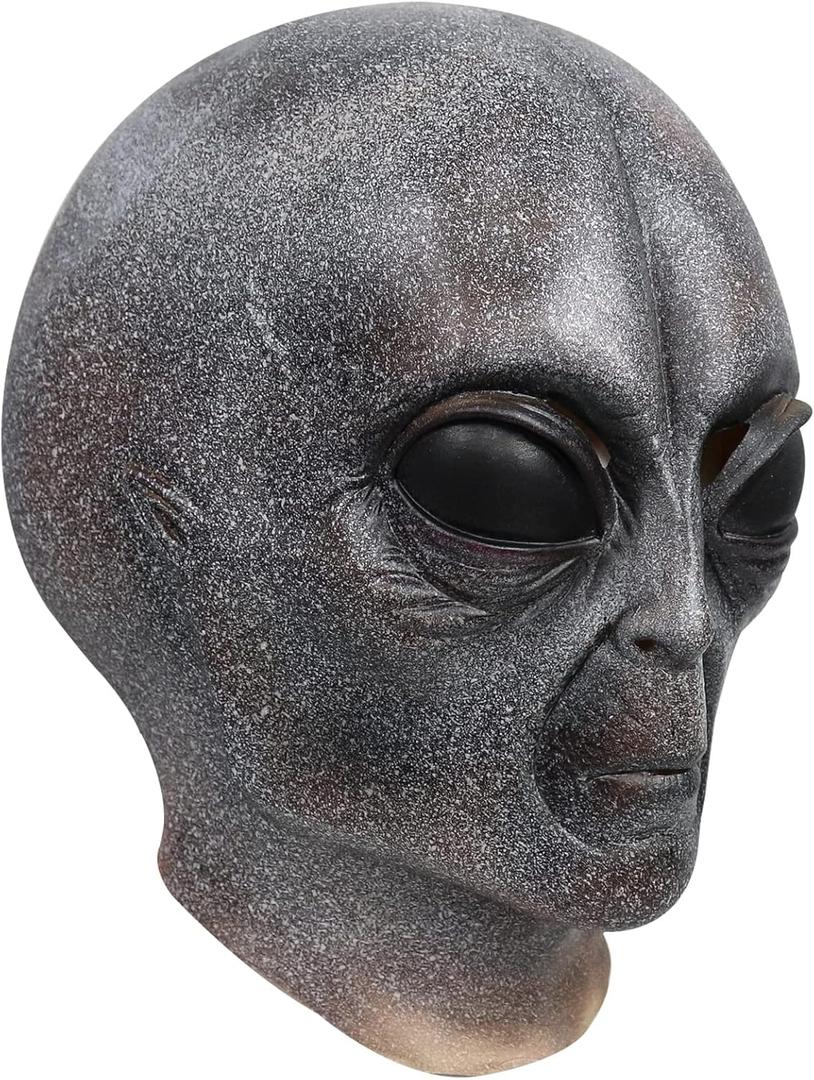 Alien Mask Adult Realistic Face Horror Funny Mask Latex Full Head Novelty Scary Monster Helmet Halloween Cosplay Prop