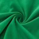 Saint Patrick's Day Shirts Women Funny Shamrock Graphic Print Irish T Shirt Spring Casual Short Sleeve Crew Neck Tee Tops (Green, L)