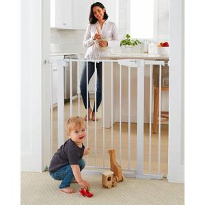 Cumbor 36 in Extra Tall Baby Gate for Doorways, 30-40.6 in Dog Gate White
Mom's Choice Awards Winner, Double Lock, 2-Way Swing, Auto Close Child Gate for Toddler & Pets, Pressure or Hardware Mounted