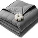 HCOIW Weighted Blankets for Adults - 15lbs,60” x 80”Queen Size Heavy Blanket for Sleeping, Machine Washable, Soft and Breathable Cooling Blanket with Premium Glass Bead,All-Season