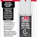 J-B Weld 50139 Plastic Bonder Body Panel Adhesive and Gap Filler Syringe - Black - 25 ml