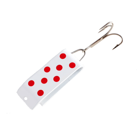 Jake'S Lures Spin Fishing Equipment, 1/4 oz, White with Red 2 Pack