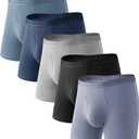 Natural Feelings Men's Underwear Viscose from Bamboo Boxer Briefs Underwear Pack for Men L