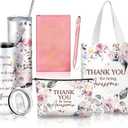 6 Pcs Employee Appreciation Gifts for Women, Thank You Gift Set for Coworker, Staff, Teacher, Nurse, Team Recognition Gifts for Work Anniversary, Farewell, Promotion(Chic Style)