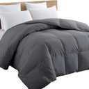 TEXARTIST Premium 2100 Series Queen Comforter All Season Breathable Grey Comforter Soft 4D Spiral Fiber Quilted Down Alternative Duvet Insert with Corner Tabs Luxury Hotel Style (88"x88")