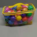 Hovenlay Ball Pit Balls Phthalate Free BPA Free Crush Proof Plastic - 7 Bright Colors in Reusable Play Toys for Kids with Storage Bag