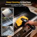 Grill Brush - 4000mAh Electric Grill Brush for Outdoor Grill with Dual-Speed Motor, No Bristle Shedding BBQ Brush Cleaner, Dishwasher-Safe, 90 Mins Working Time with LED Light, As a Ideal Gift