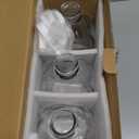 JoyJolt Glass Milk Bottles with Lids and Pourer  64 Oz, 3 Pack Airtight Heavy Duty Reusable Glass Bottles, Leakproof, BPA-Free, Food Grade, Dishwasher Safe Jug, Pitcher for Milk, Juice, and Water