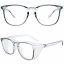 Alsenor Safety Glasses Anti Fog Goggles Protective Eyewear Blue Light Blocking Anti Dust UV Protection Glasses For Men Women (Blue)