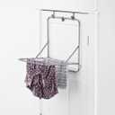 Whitmor Over The Door Drying Rack, 6 Rod Foldable Clothes Drying Rack, Holds 20 lbs, Heavy Duty Towel Rack for Laundry Room, Bathroom, Bedroom, 20" L x 16.14" W x 22" H, Grey