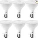 Energetic PAR30 LED Bulbs, Flood Light Outdoor Indoor 10 Watt (75 Watt Equivalent), 5000K Daylight, 1000 Lumens, E26 Base, Dimmable, Waterproof LED Recessed Light Bulbs for Security (6 Pack)