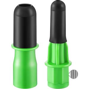 Dreyoo Broken Bulb Changer for High Ceilings, Light Changer for Changing Broken Incandescent and Candelabra Bulbs, Compatible with Standard Threaded Extension Pole, Pole Not Included(Green)
