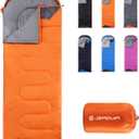 Sleeping Bags for Adults Backpacking Lightweight Waterproof- Cold Weather Sleeping Bag for Girls Boys Mens for Warm Camping Hiking Outdoor Travel Hunting with Compression Bags (Orange)