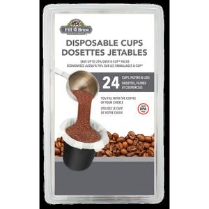 Disposable Cups 24 Count Compatible with Jeurig K-Cup Type Coffee Makers