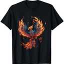Fire Phoenix Bird Phoenix Reborn Firebird Phoenix T-Shirt Small