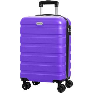 AnyZip Luggage PC ABS Hardside Lightweight Suitcase with 4 Universal Wheels TSA Lock Carry-On 20 Inch Violet Purple