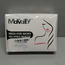 morvally 23" Long Wig Big Wavy Heat Resistant Synthetic Straight Hair with Bangs for Cosplay Costume Halloween Party (2735# Ginger Orange)