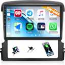 CAMECHO 2G+64G Android Car Stereo for Kia Sorento 2004-2008 with Wireless CarPlay Android Auto 9" Touch Screen Car Radio Bluetooth GPS Navigation WiFi FM RDS Radio HD Backup Camera Mic