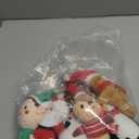 HyDren 6 Pcs Christmas Plush Set Christmas Tree Ornaments Set Mini Christmas Ornaments Snowman Elk Gingerbread Man Santa Elf Stuffed Animals for Christmas Party Gift Favors