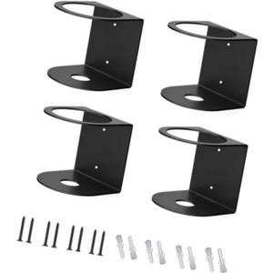 Wall Hanging Sprayer Bottle Organizers Space Saving Sprayer Rack Wall Mounted Iron Holder for Workshop Craft Room Easy Install Rack (4 Sets)