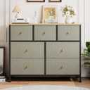 Fabric Dresser for Bedroom with 7 Drawers, Chest of Drawers, 11.8"D x 39.3"W x 31.6"H
