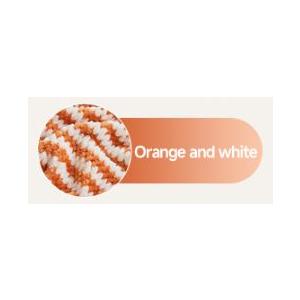 Simple&Opulence Dot Velvet Throw Blanket, Lightweight Striped Blanket for Sofa/Bed/Couch Ultra Soft, Plush, Cozy and Winter Warm, Orange and White, 50''x60''