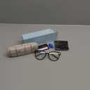 Gaoye Blue Light Blocking Glasses, Retro Round Eyewear Frame Anti Eyestrain Computer Glasses for Women Men - GY1688 (Light Black Frame/Transparent Lens)