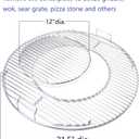 GasSaf Grill Grates Replacement for Weber 8835, 22.5 inch Charcoal Grills, Kettle, Performer, Master-Touch and Others, 21.5 Inches Gourmet BBQ System Hinged Stainless Steel Cooking Grate Grids