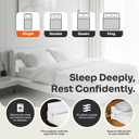 Single Bed Wedge Pillow Adjustable Mattress Gap Filler for Headboard Closes Gaps Up to 7 Inches Pillow Wedge for Sleeping or Backrest 6 x 8 x 39 White