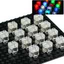 Light Up Bricks Accessories Kits, 2x2 Classic Transparent LED Light Brick Pack, 14 Pieces Parts Building Blocks Set Toys
