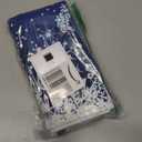 Merry Christmas Tree Hand Bath Towel Blue Winter White Snow Snowflake Kitchen Bathroom Faucet Towel Xmas Snowman Fingertip Towel Set Highly Absorbent SPA Gym Guest Shower Towels 16x30 Inch