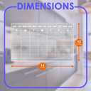 Acrylic Magnetic Monthly & Weekly Calendar for Fridge - Clear Dry Erase Board Set of 2 with 6 Color Markers (5 Colors), Reusable Planner for Home, Office (16"x12") - Gratitude and Goal Tracker