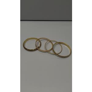 Gold Bracelet, Set of 4