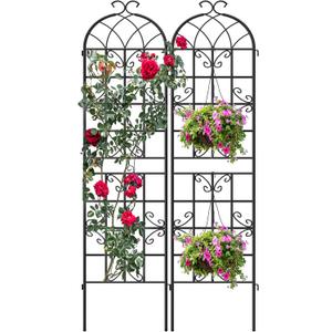 YITAHOME Garden Trellis Garden Fencing for Climbing Plants 2 Pack Decorative Plant Trellis Vegetables and Flower Trellis for Outdoor Patio-19.786.6 inches