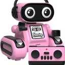 Robot Toys for Girls, Rechargeable Remote Control Toys for Girls 5-7, Kids Toy Robots with Auto-Demo, Recording, Repeat, Flexible Head & Arms, Dance, Music, Gift Ideas for Birthday Xmas  Pink