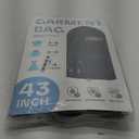 43" Travel Garment Bag with Accessories Zipper Pocket, Heavy Duty Suit Bag for Suits, Tuxedos, Dresses, Coats, Black, 1 pack