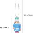 Christmas Nutcrackers Ornaments: 8Pcs Candy Resin Hanging Nutcracker Figures, Pastel Nutcracker Decor for Christmas Tree Candy Colored Nutcracker