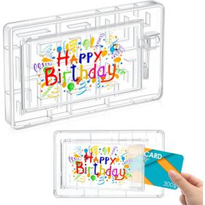 Gift Card Holder Box Maze, Money Cash Maze Box, Without Gift Card, Reusable Stuffers Holder for Adults Presents (Birthday)