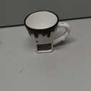 Dicunoy Set of 1 Fondue Mugs with Forks, Ceramic Personal Chocolate Melting Cup for Cheese, Individual Ceramic Butter Warmers Pot, Tealight Candle Mini Simmer Mug for Caramel, Tapas