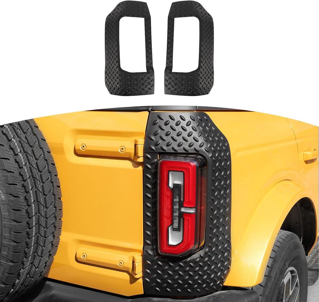 RT-TCZ for Bronco Rear Corner Guards Protector, Anti-Scratch Edge Guards Exterior Accessories Compatible with Ford Bronco 2021 2022 2023, 2pcs(Not for Sport)