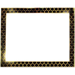 ArtSkills 22" x 28" Framed White Poster Board, Black and Gold Foil, 15-Pack