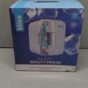 bliss Skincare Mini Beauty Fridge - 4 Liter Compact Cooler for Cosmetics & Skincare