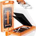 UNBREAK TOP 9H+ Glass 1+1 Packs for iPhone 17 Pro Privacy Screen Protector with Camera Lens Protector [Zero Bubble][10X Military Protection] 17 Pro Tempered Glass Full Edge Coverage, Case-Friendly