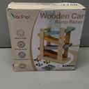 Vanplay Car Ramp Toys for One Year Old Boy Birthday Gifts, Wooden Montessori Toys for 1 2 Year Old, Race Track Truck Toy with 4 Mini Cars, First Christmas Birthday Gifts for Toddlers 1-3-2-4