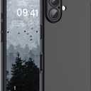 SUPFINE Designed for iPhone 16 Plus Case,Premium Liquid Silicone with [Soft Anti-Scratch Microfiber Lining][Upgraded Camera Protection] Slim Shockproof Protective Phone Case for Men Women Girls,Black