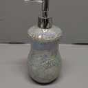 Cutiset Bathroom Accessories Set, 15oz Glass Soap Dispenser Bottle for Bath Decor, 1