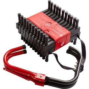 First Alert Three-Story Fire Escape Ladder, 24 Feet, Steel, Anti-Slip, Black