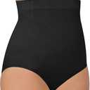 FeelinGirl Tummy Control Shapewear Panties for Women-Seamless Shapewear High Waisted Womens' Body Shaper Panty Girdle (X-Large-XX-Large, Black)