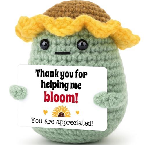 Agantree art Thank You Gift for Teacher, Valentine's Day Teacher Appreciation Gifts for Women Teacher, Motivational Crochet for Colleagues Birthday Graduation Teachers' Day Pack of 3