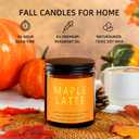 Fall Candles Set | 4 Pack Candles for Home Scented Natural Soy Wax, Autumn Gifts Set for Women Men, Fall Fragrance of Hellofall, Spice Pumpkin, Apple Cider, Hot Cocoa (7 oz Fall Jar)